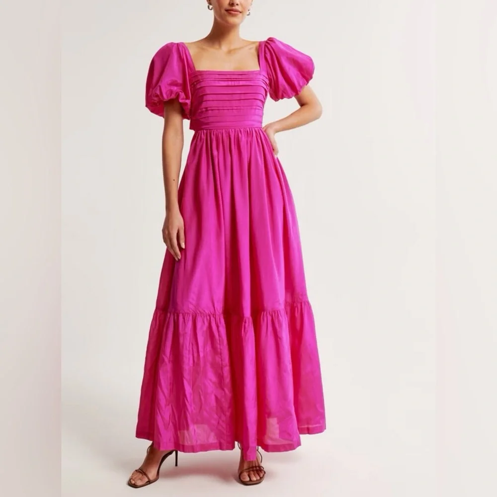 Abercrombie & Fitch Fuchsia Maxi Dress